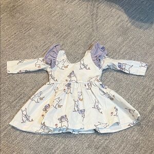 Adorable Kids Dress with Purple Accents